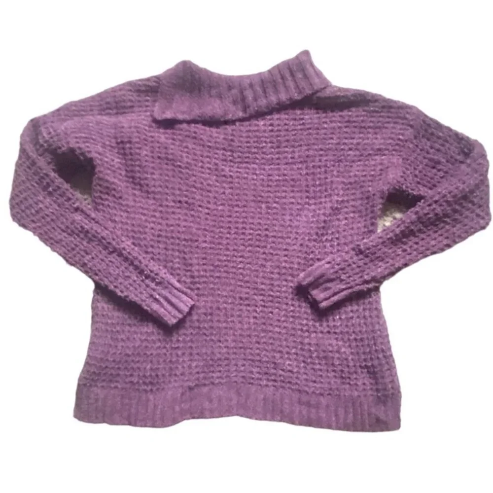 Christopher & Banks Chunky Knit Soft Sweater-Purple-Size Large-GUC - Picture 4 of 9